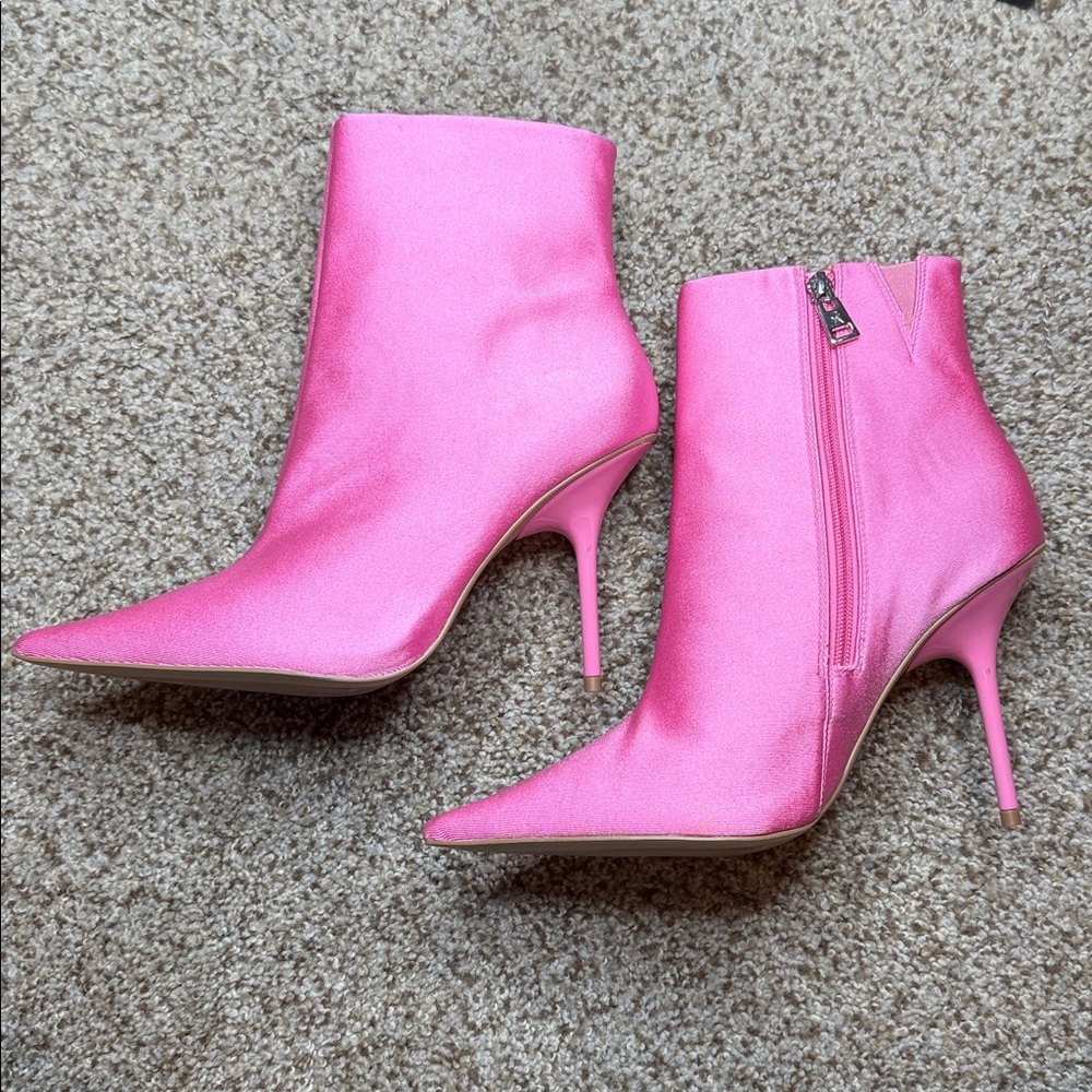 NIB Good American Pink Booties Size 9 - Picture 2 of 9